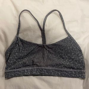 Grey lululemon flow y sports bra